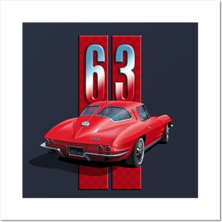 63 corvette Posters and Art